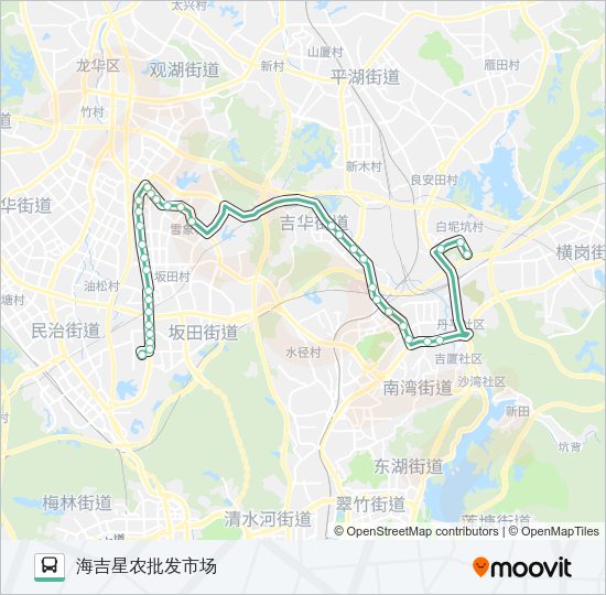 公交M491路的线路图