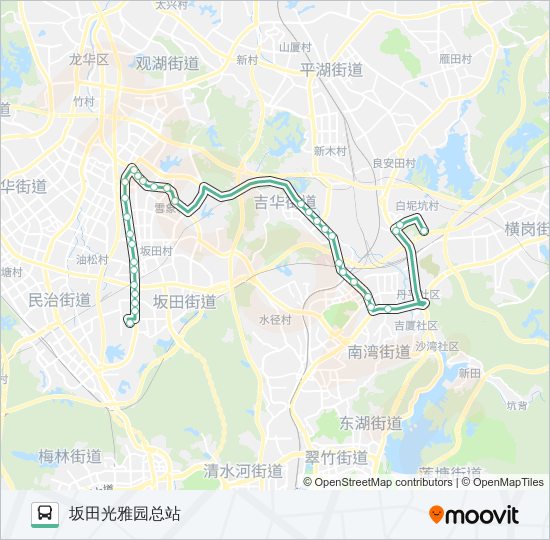 M491 bus Line Map