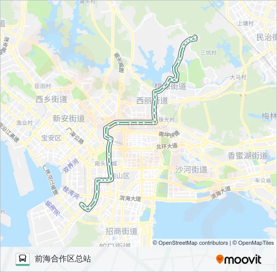 M492 Bus Line Map