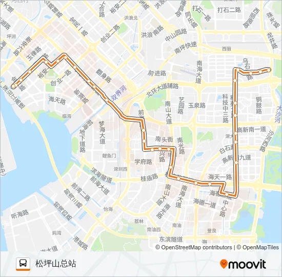高峰专线122号 Bus Line Map