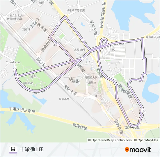 B877 Bus Line Map