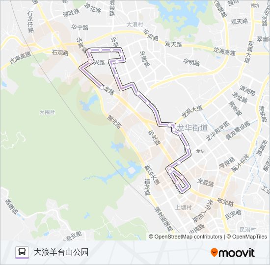 公交B879路的线路图
