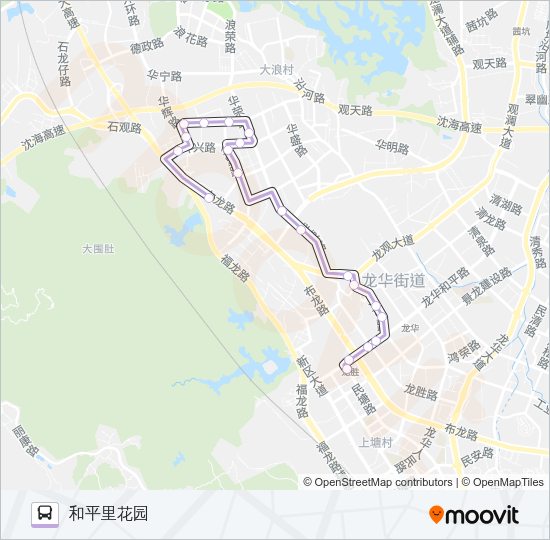 公交B879路的线路图