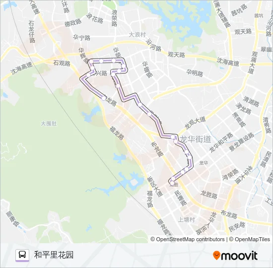 B879 Bus Line Map