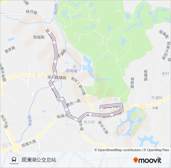 公交B880路的线路图
