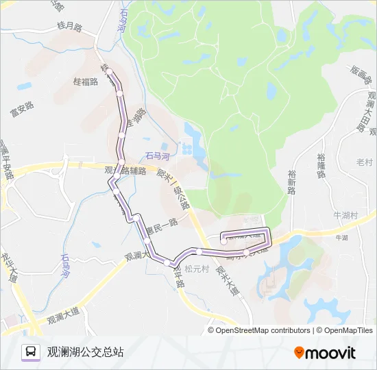 公交B880路的线路图