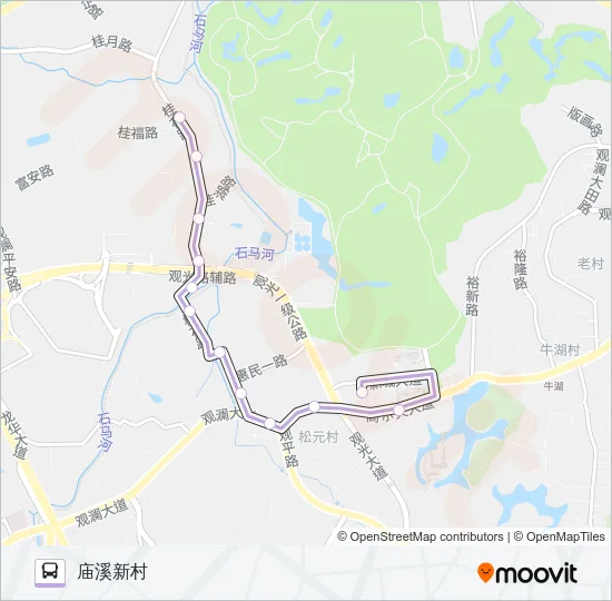 公交B880路的线路图