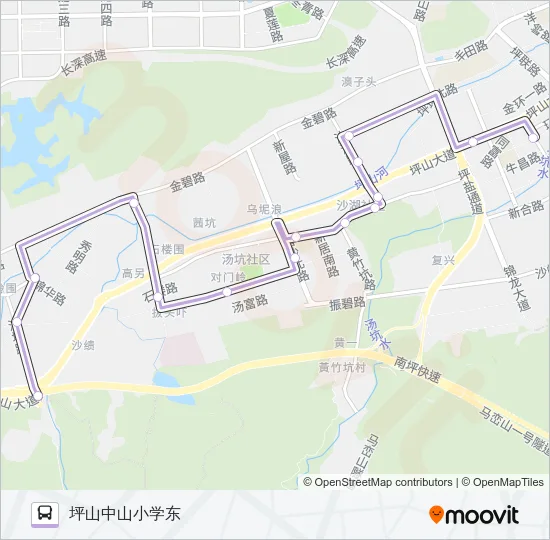 B886 Bus Line Map