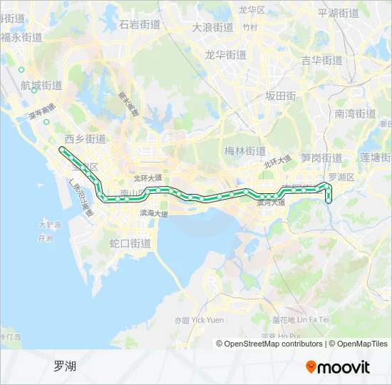 1号线 Metro Line Map