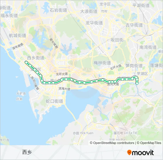 1号线 Metro Line Map