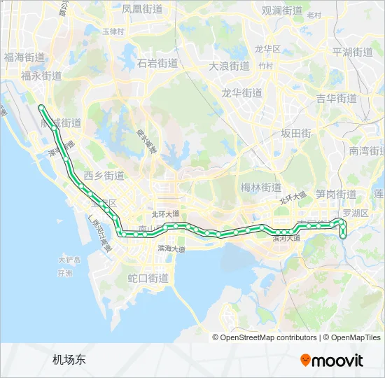 1号线 Metro Line Map