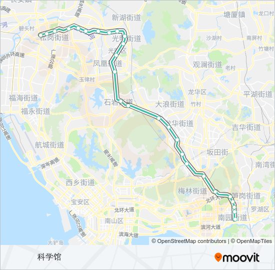 地铁6号路的线路图