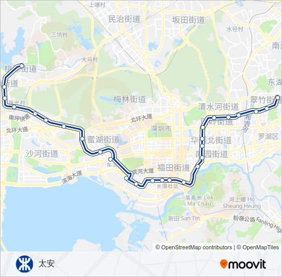 7号线 metro Line Map