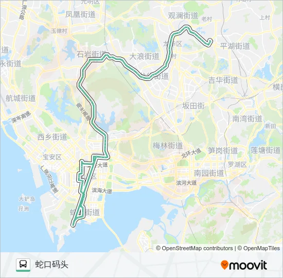 332 Bus Line Map