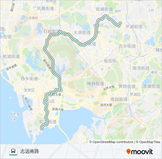 公交332路的线路图
