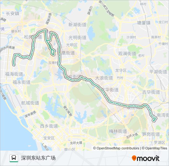 公交M415路的线路图