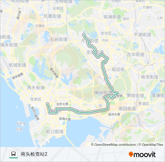 公交324路的线路图