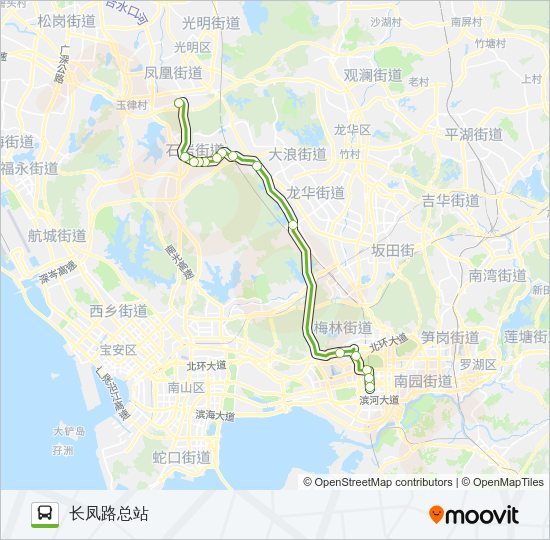 公交E18路的线路图