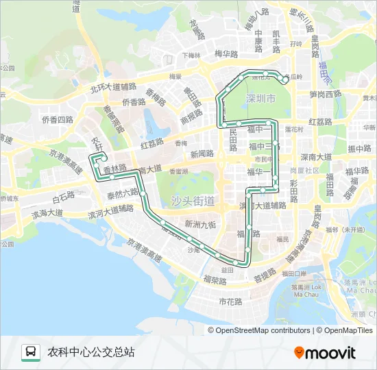 71 Bus Line Map