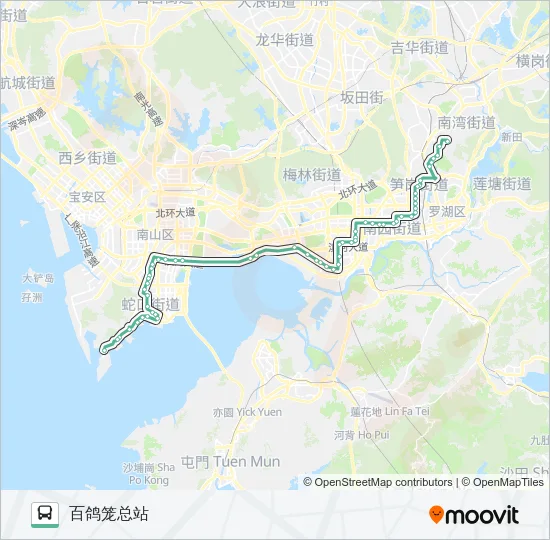80 Bus Line Map