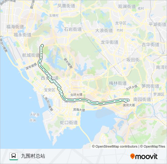 公交395路的线路图