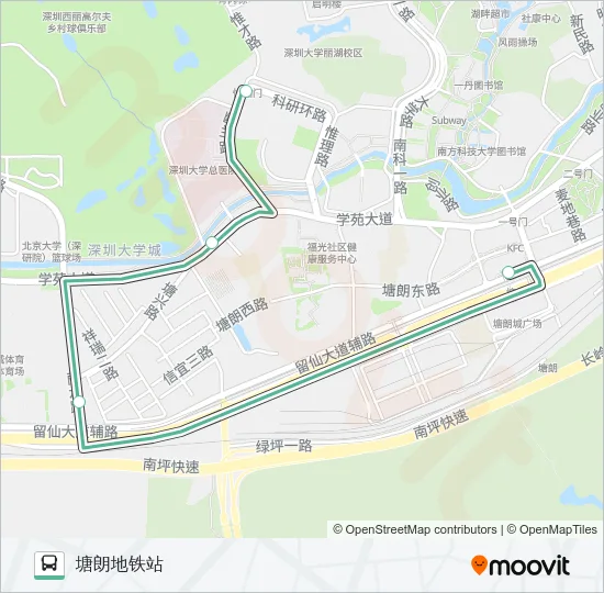 B818 Bus Line Map