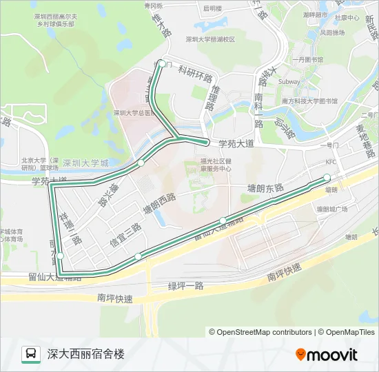 B818 Bus Line Map