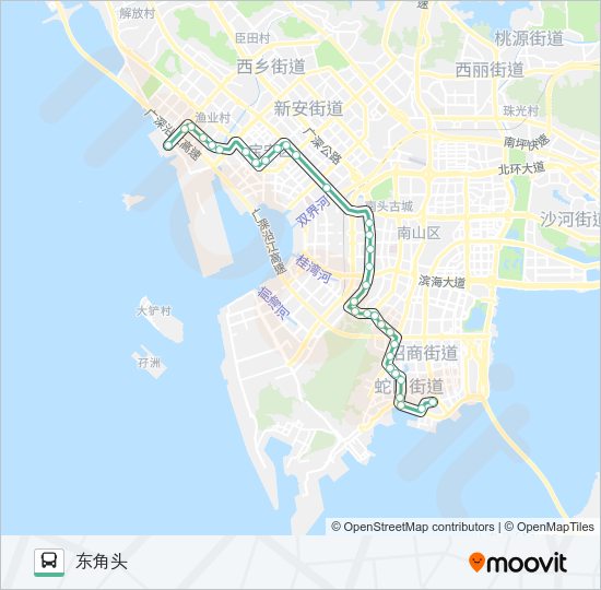 公交M484路的线路图