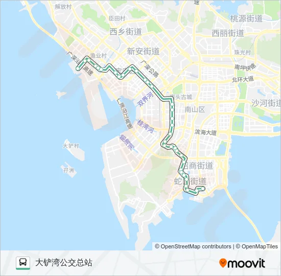 公交M484路的线路图