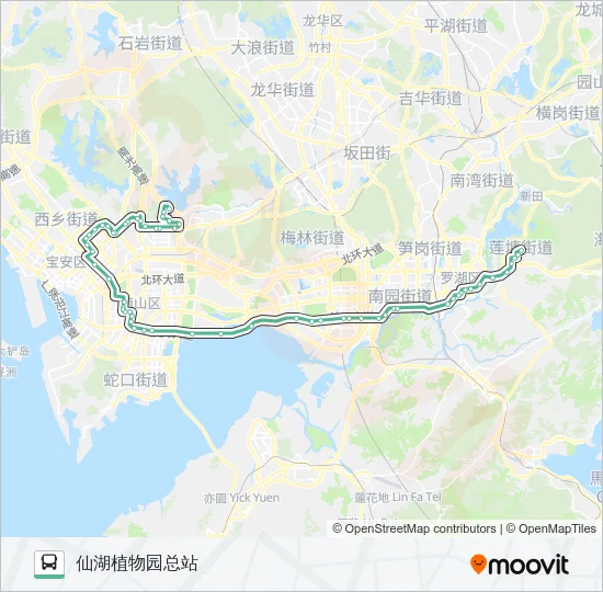 M182 Bus Line Map