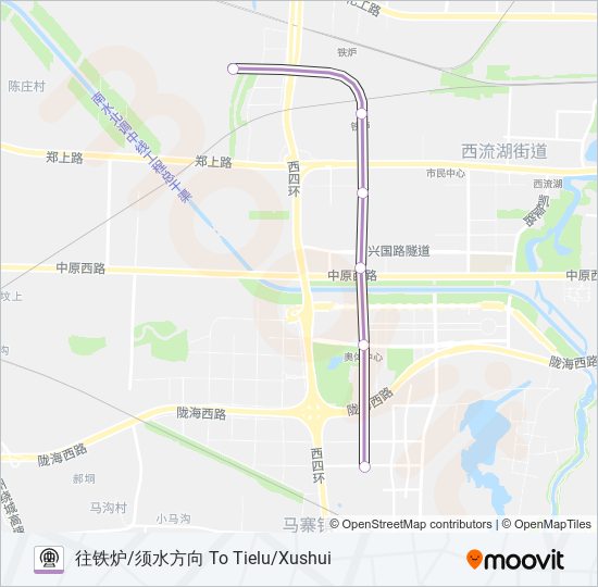 地铁14号 LINE 14路的线路图