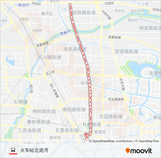 公交Y6路的线路图
