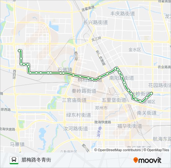 公交100路的线路图