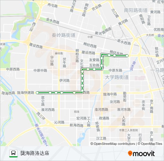 公交103路的线路图