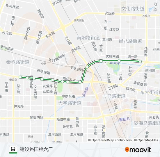 公交104路的线路图