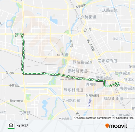 公交108路的线路图