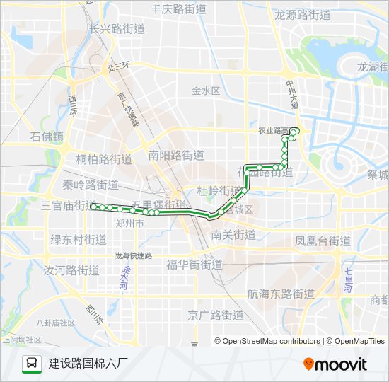 公交109路的线路图