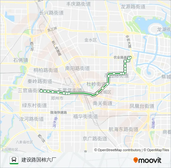 公交109路的线路图