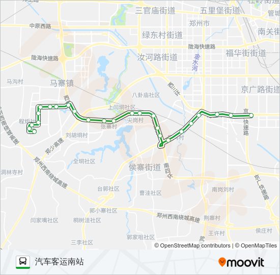 公交113路的线路图