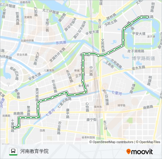 公交114路的线路图