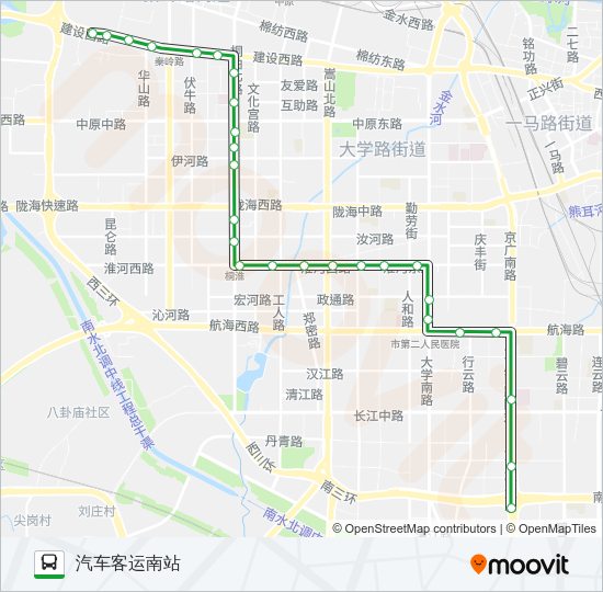 公交203路的线路图