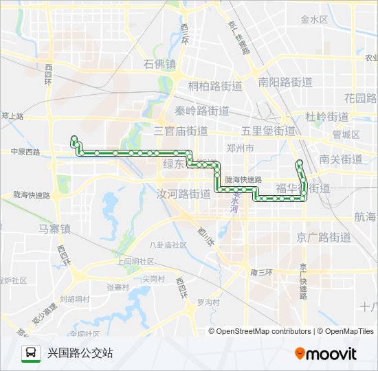 公交210路的线路图