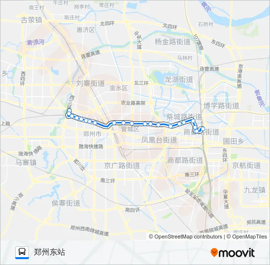 公交K901路的线路图