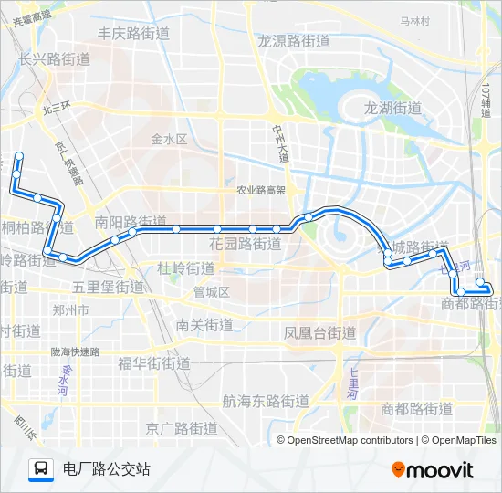 公交K902路的线路图