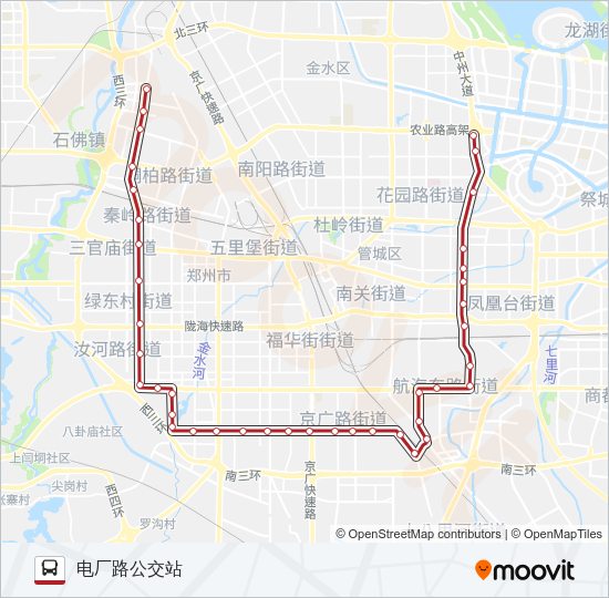 公交B1路的线路图