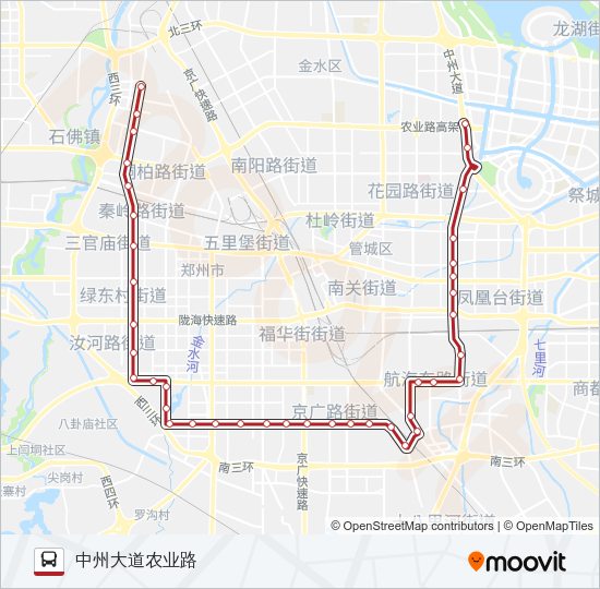 公交B1路的线路图
