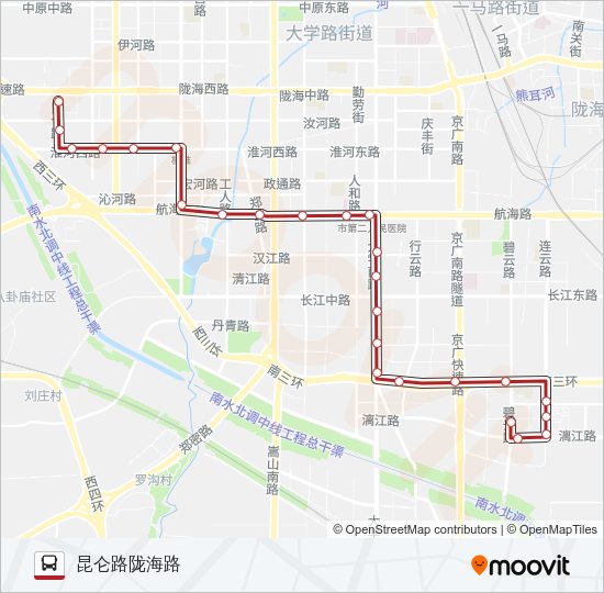 公交B10路的线路图