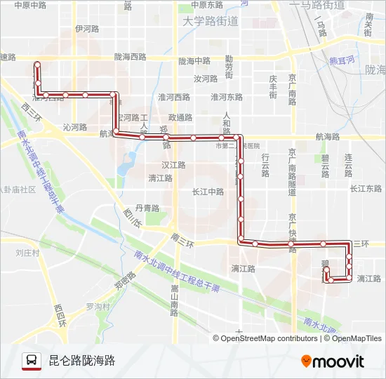 B10 Bus Line Map