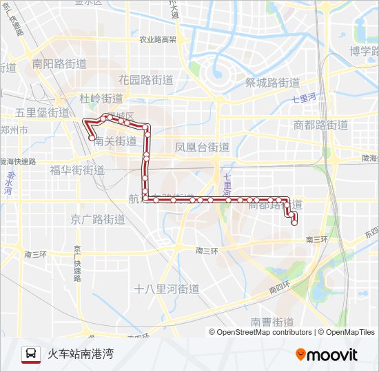 公交B17路的线路图