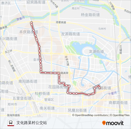 公交B18路的线路图